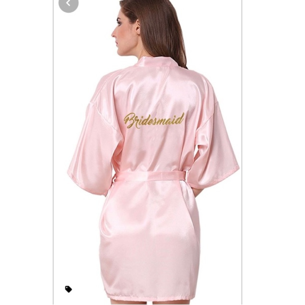 NWOT Light Pink ‘Bridesmaid’ Robe